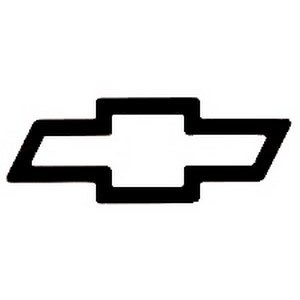 1967-1981 Camaro Chevelle Nova  Chevrolet Bow-Tie Decal Black 4-1/2&quot;x 12.-1/2&quot;