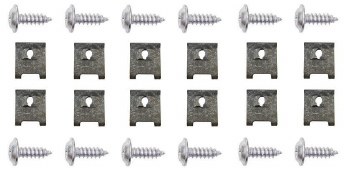 1967 1968 1969  Camaro &amp; Firebird Convertible Rear Speaker Housing Hardware Kit