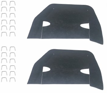 1964 1965 Chevelle &amp; El Camino Splash Shields With Staples OE Style  Made In The USA!
