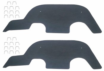 1966 Chevelle &amp; El Camino Splash Shields With Staples OE Style  Made In The USA!