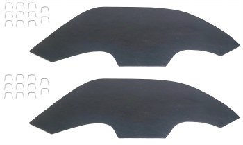 1968-1972 Chevelle &amp; El Camino Splash Shields With Staples OE Style  Made In The USA!