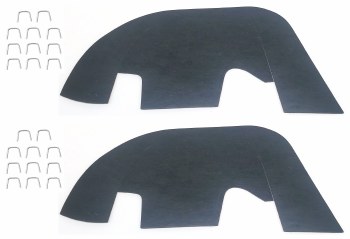 1969-1972 Chevelle &amp; El Camino Splash Shields With Staples OE Style  Made In The USA!