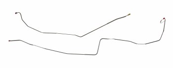 1967 1968 Camaro  Front To Rear 2 Piece Brake Line w/Adjust Valve OE