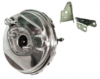 1967 1968 1969  Camaro &amp; Firebird Chrome Brake Booster 9&quot; w/Chrome Plating No Logo