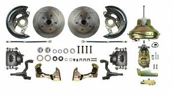 1967 1968 1969 Camaro Power Front Wheel Disc Brake Conversion Kit with 11&quot; Brake Booster Master Cylinder &amp; Calipers