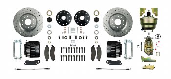 Gearhead 8 Inch Dual Black Power Brake Booster Kit For 1967-1969 Chevy Camaro
