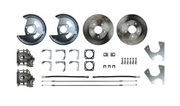 1968 1969 Camaro Staggered Rear Wheel Disc Brake Conversion Kit 10 12 Bolt Pattern Calipers &amp; E-Brake