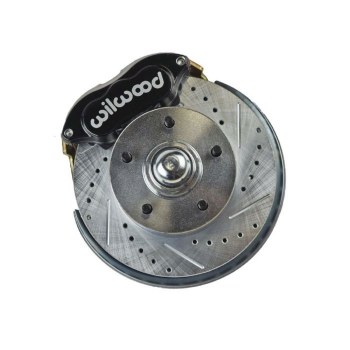1967 1968 1969 Camaro 2" Drop Wilwood Front Wheel Disc Brake Conversion Kit 2 Black Calipers Rotors &amp; Spindles