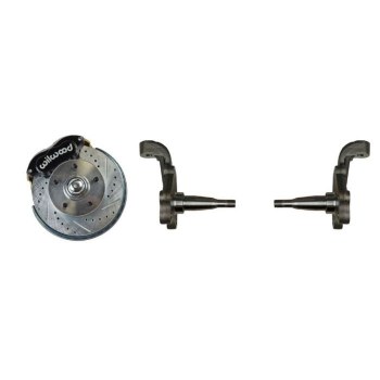 1967 1968 1969 Camaro Performance Series Wilwood Front Wheel Disc Brake Conversion Kit 2 Black Calipers Rotors &amp; Spindles