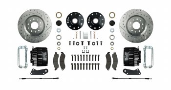 1964-1972 Chevelle Front Wheel Disc Brake Kit for 14" Factory Setup Rotors Calipers &amp; Hoses