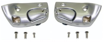 1968 1969 Camaro &amp; Firebird Convertible Sunvisor Brackets With Satin