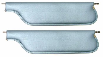 1967 Camaro &amp; Firebird Convertible Sunvisors OE Quality! Pair Light Blue