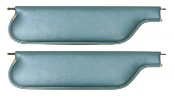 1968 Camaro &amp; Firebird Convertible Sunvisors OE Quality! Pair Medium Blue