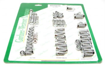 1964-1981 Camaro Chevelle Nova  SB Chrome Engine Bolt Kit w/Headers