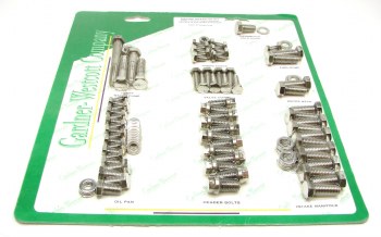 1964-1981 Camaro Chevelle Nova  SB Stainless Engine Bolt Kit w/Headers