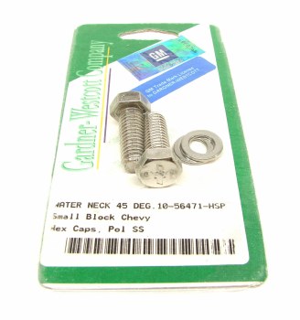 1964-1981 Camaro Chevelle Nova  Stainless Bowtie Thermostat Housing Bolts SB &amp; BB