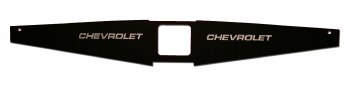 1967 1968 1969 Camaro Custom Core Support Filler Panel Chevrolet Logo Black 1 Piece