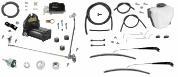 1967 Camaro &amp; Firebird Complete Windshield Wiper System Convertible