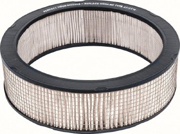 1969 1970 Camaro Air Cleaner Element w/Assembly Line Correct Square Mesh A212CW