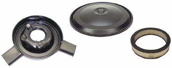 1970 1971 1972 Camaro Air Cleaner Assembly With Dual Snorkel &amp; Black Lid