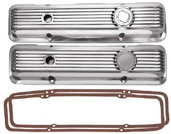 1969-1981 Camaro Aluminum Valve Covers SB 302 Z/28 350 Polished