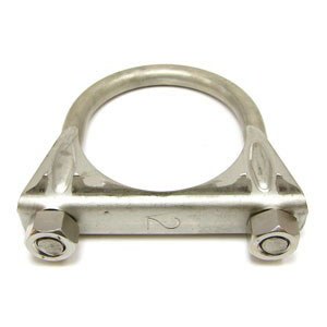 1967-1981 Camaro &amp; Firebird Exhaust Clamp Saddle Style Stainless Steel  2&quot;