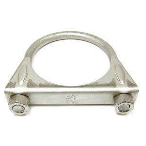 1967-1981 Camaro &amp; Firebird Exhaust Clamp Saddle Style Stainless Steel  2-1/2&quot;