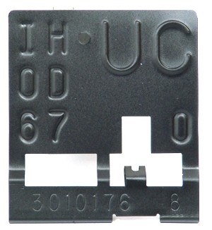 1968 Camaro Harrison Radiator ID Tag GM# 3010176 (UC) 6 Cyl w/Manual