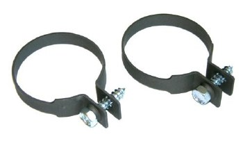 1967 1968 Camaro &amp; Firebird Tailpipe Hanger Clamps 2-1/4&quot; Pair