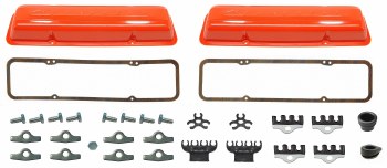 1968 Camaro SB Valve Cover Kit w/Painted Valve Covers A327 350 Engines