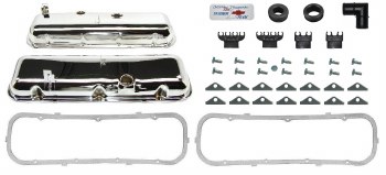 1968-1972 Camaro BB Chrome Valve Cover Kit w/Drippers 396-375 427- 425 COPO ZL1