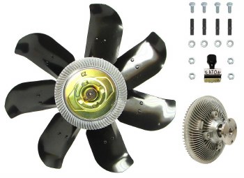 1969-1974 Camaro Chevelle Nova Fan Blade &amp; Clutch Kit BB Dated M-68