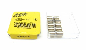 1967-1981 Camaro Chevelle Nova Fuse  Buss Style Glass   4 A  5 Pcs