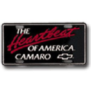 1967-1981 Camaro Chevelle Nova  License Plate  &quot;Heartbeat of America&quot;