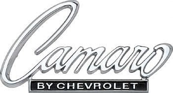 1968 1969 Camaro Camaro by Chevrolet Header Panel &amp; Trunk Lid Emblem GM# 3916654