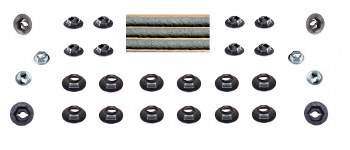 1967 Camaro Standard Emblem Pal Nut Fastener Kit 22 Pieces