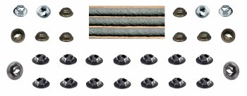 1969 Camaro Standard Emblem Pal Nut Fastener Kit 20 Pieces