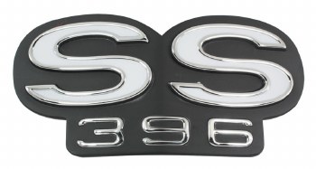 1967 1968 Camaro SS 396 Grille Emblem w/Rally Sport Grille RS/SS Non-Original USA!