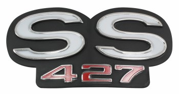 1969 Camaro SS 427 Grille Emblem w/Rally Sport Grille RS/SS  Non-Original USA!