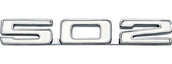 1968 Camaro  Front Fender Emblem 502 Sold As Pair