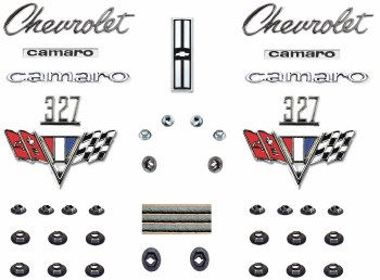 1967 Camaro Standard 327 Emblem Kit  OE Quality!