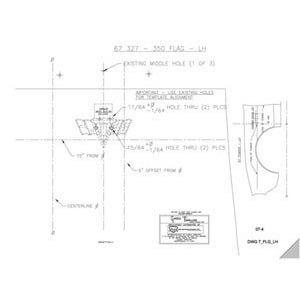 1967 Camaro Emblem Template Kit  327 Standard