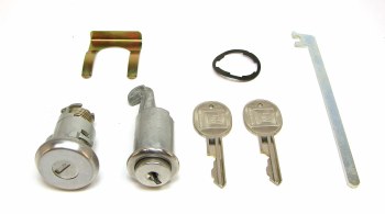 1968 Camaro &amp; Firebird Glove Box Lock &amp; Trunk Lock Kit w/GM Keys