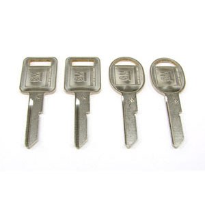 1969 Camaro &amp; Firebird Key Blank Kit 4 Pieces  Assembly Line Correct