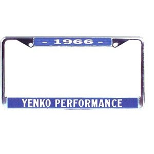 1966 Chevelle Corvette Nova  Yenko Performance License Plate Frame