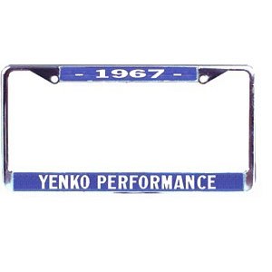 1967 Camaro Chevelle Corvette Nova  Yenko Performance License Plate Frame