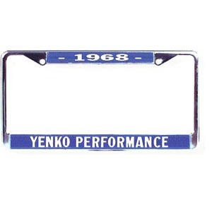 1968 Camaro Chevelle Corvette Nova  Yenko Performance License Plate Frame