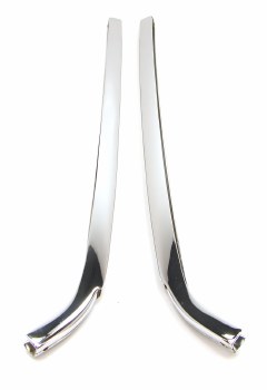 1967 1968 1969 Camaro &amp; Firebird Quarter Window Chrome Vertical Moldings Re-Chromed GM