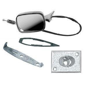 OER Chrome Outside Door Mirror Set For 1968 Firebird & 1968-1969 Camaro | Manual Fold