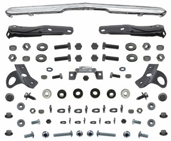 1968 Camaro Front Bumper &amp; Front Bumper Bracket Installation Kit With All Hardware